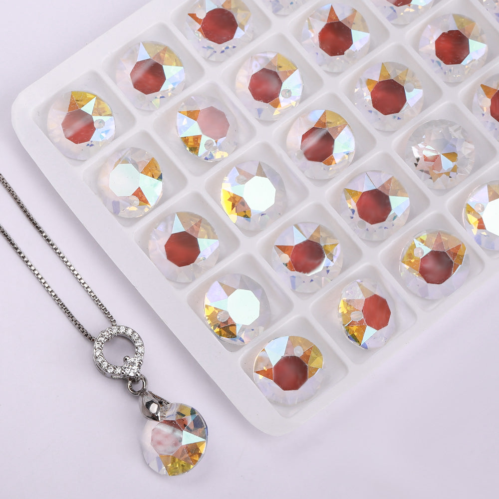 Crystal Shimmer Class Cut Glass Rhinestone Pendence Imagen secundaria del producto