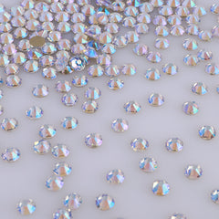 Blue Moonlight Glass Flat Back Glue-On Rhinestones 16 Cut Facets In Bulk WholesaleRhinestone