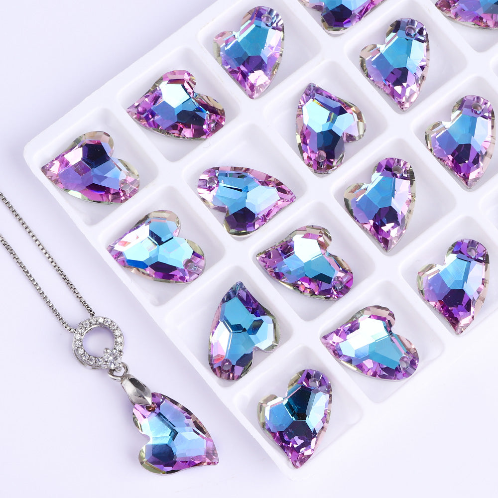 Vitrail Light Devoted 2 U Heart High Quality Glass Rhinestone Pendant Secondary image