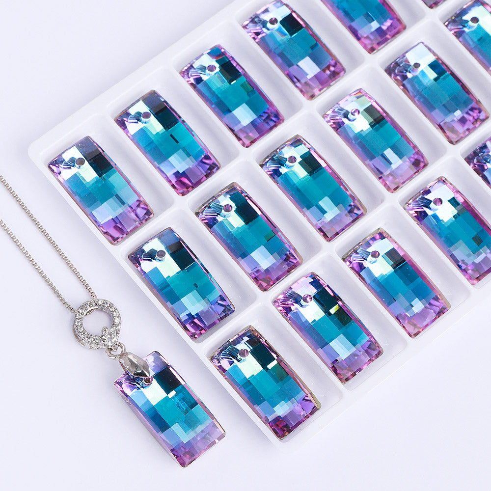 Vitrail Light Urban Shape High Quality Glass Rhinestone Pendant Secondary image
