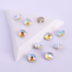 Millennium Series Round Square Shape Paradise Shine Glass Pointed Back Fancy Rhinestones WholesaleRhinestone