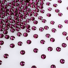 Fuchsia Glass Flat Back Glue-on Rhinestones 16 Cut Facets WholesaleRhinestone