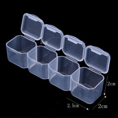 28 Grids Transparent Rhinestones Box Bead Storage Organizer WholesaleRhinestone