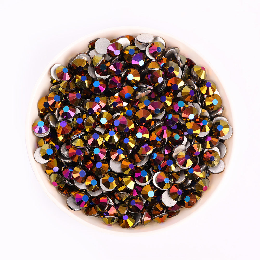 Purple Magic Glass FlatBack Rhinestones In Bulk WholesaleRhinestone