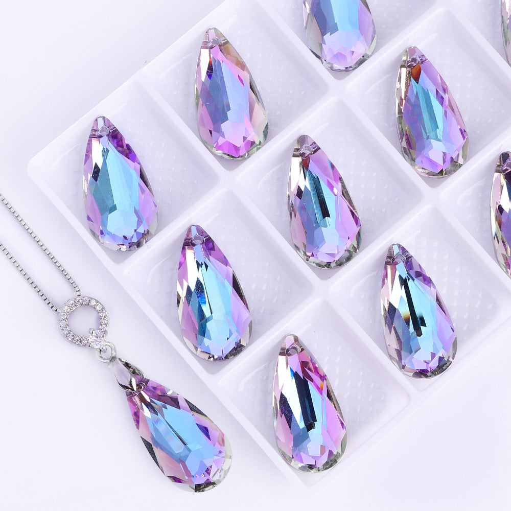 Vitrail Light Tear Drop High Quality Glass Rhinestone Pendant Secondary image