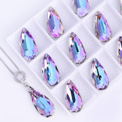 Vitrail Light Tear Drop High Quality Glass Rhinestone Pendant WholesaleRhinestone