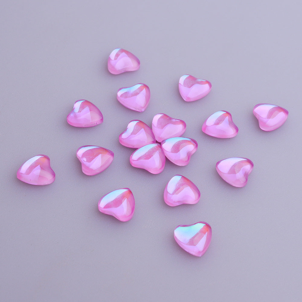 Heart Shape Mocha Purple Flat Back Fancy Rhinestones WholesaleRhinestone