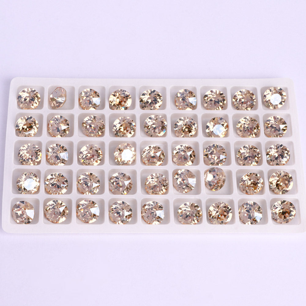 Golden Shadow Xirius Chaton vorm Hoge kwaliteit glas wijzen terug van chique strass Secundaire afbeelding