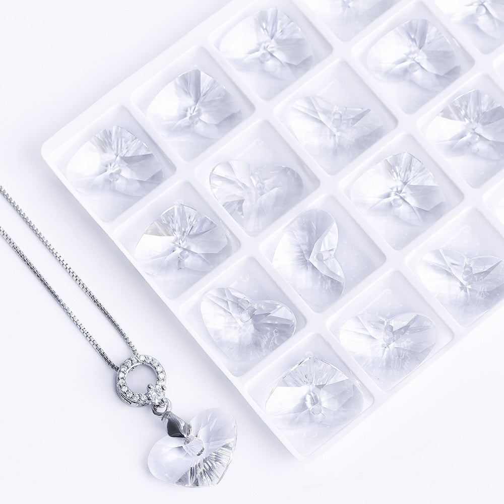 Crystal Truly In Love Heart High Quality Glass Rhinestone Pendant Secondary image