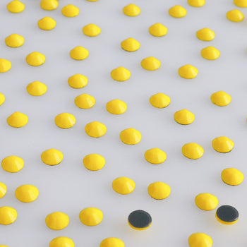Yellow Porcelain Glass HotFix Rhinestones WholesaleRhinestone