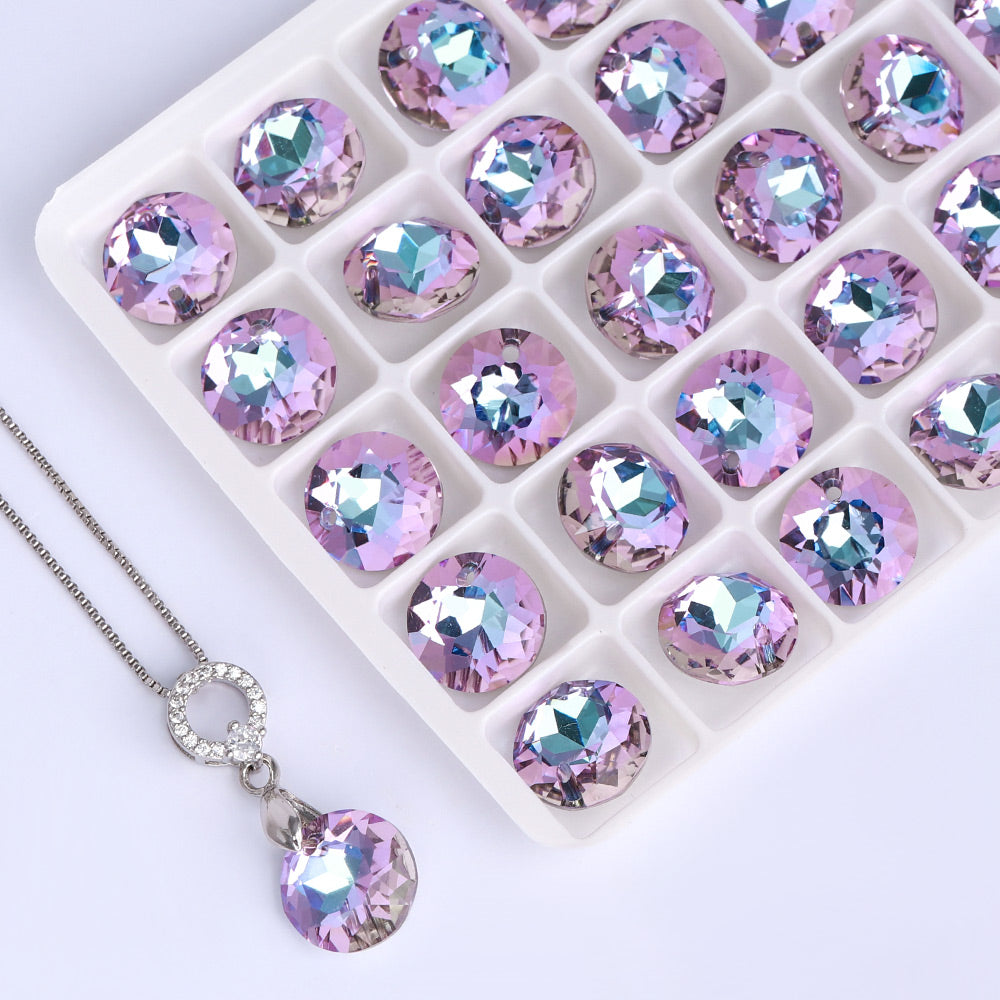 Vitrail Light Classic Cut High Quality Glass Rhinestone Pendant Secondary image