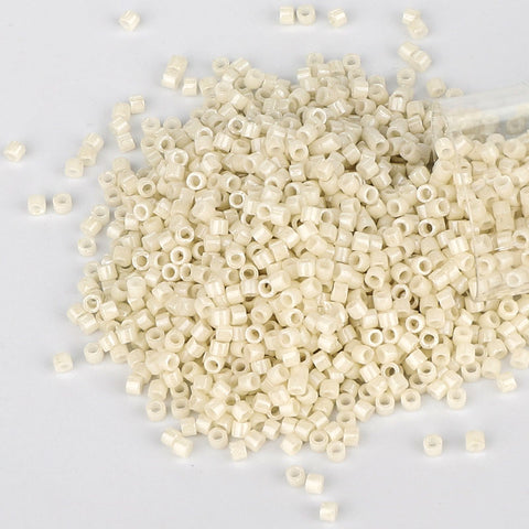 Miyuki Delica Seed Beads 11/0 Opaque  Alabaster White Luster DB-211 WholesaleRhinestone