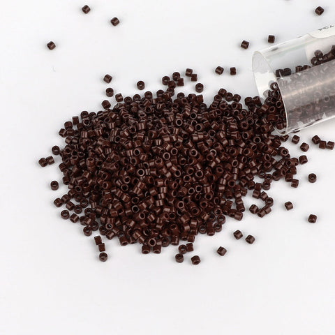 Miyuki Delica Seed Beads 11/0 Opaque Chocolate Brown DB-734 WholesaleRhinestone