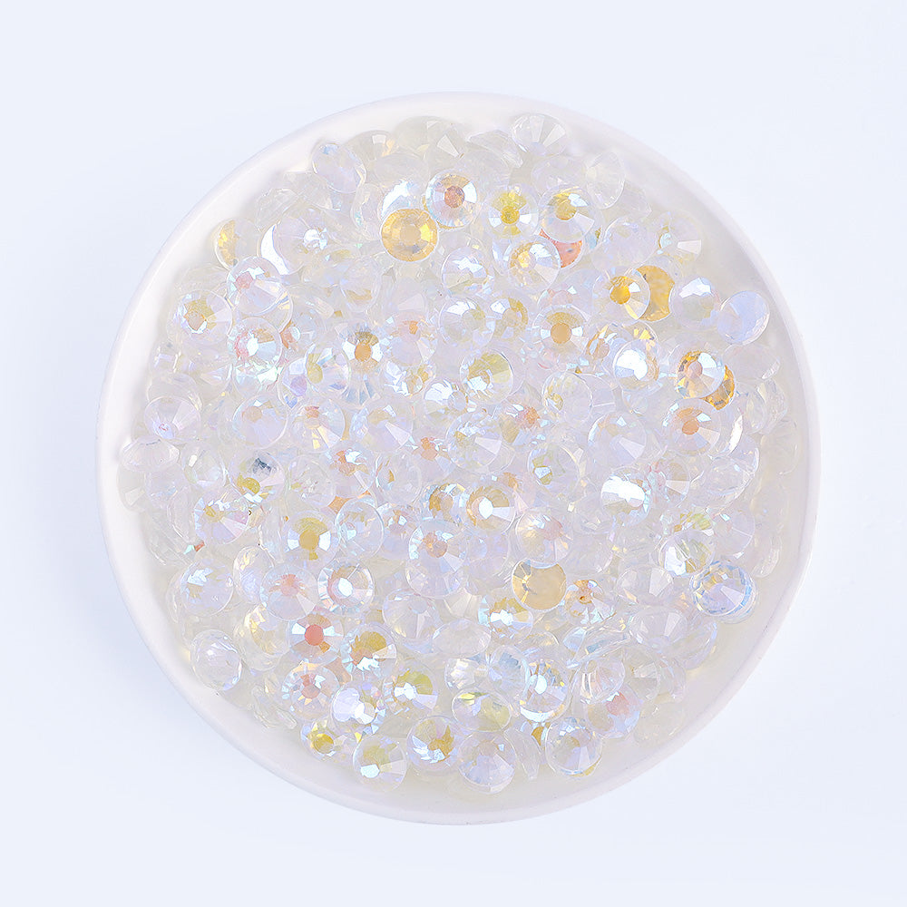 Transparent Aurora Glass Flat Back Rhinestones WholesaleRhinestone