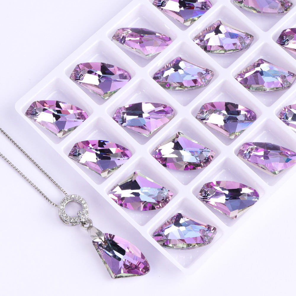 Vitrail Light Galactic High Quality Glass Rhinestone Pendant Secondary image
