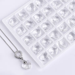 Crystal Heart Cut High Quality Glass Rhinestone Pendant WholesaleRhinestone