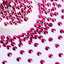 Mineral Fuchsia Glass FlatBack Rhinestones Silver Back WholesaleRhinestone