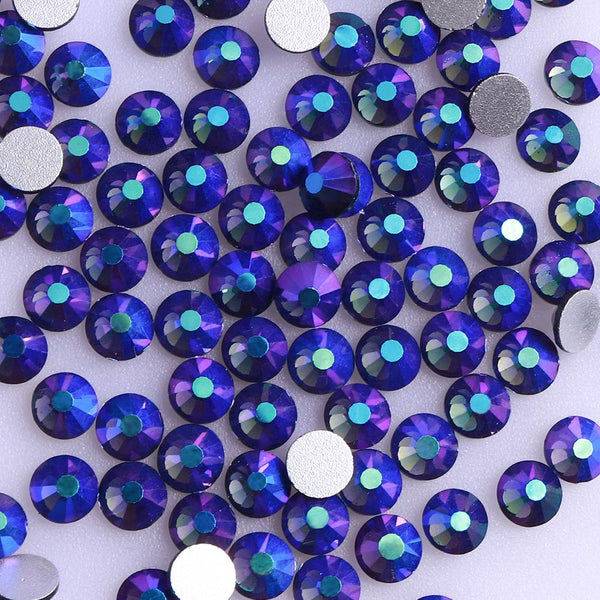 Montana AB Glass FlatBack Rhinestones Silver Back WholesaleRhinestone