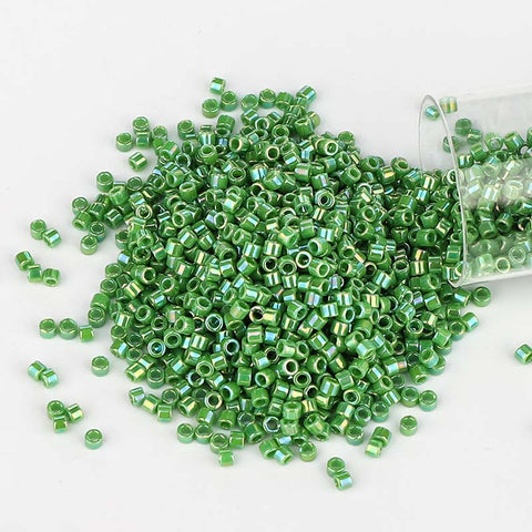 Miyuki Delica Seed Beads 11/0 Opaque Green AB DB-163 WholesaleRhinestone