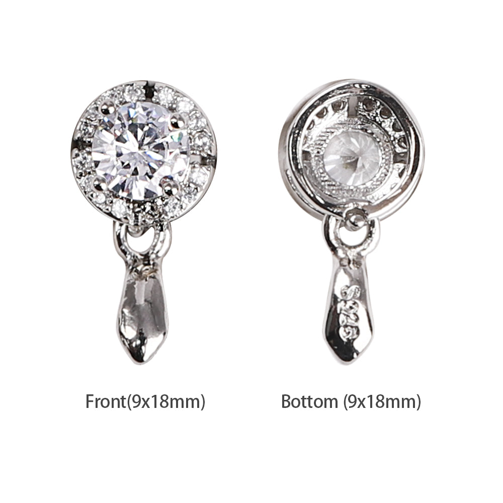 Multi Styles Silver Plated Pendant Buckle WholesaleRhinestone