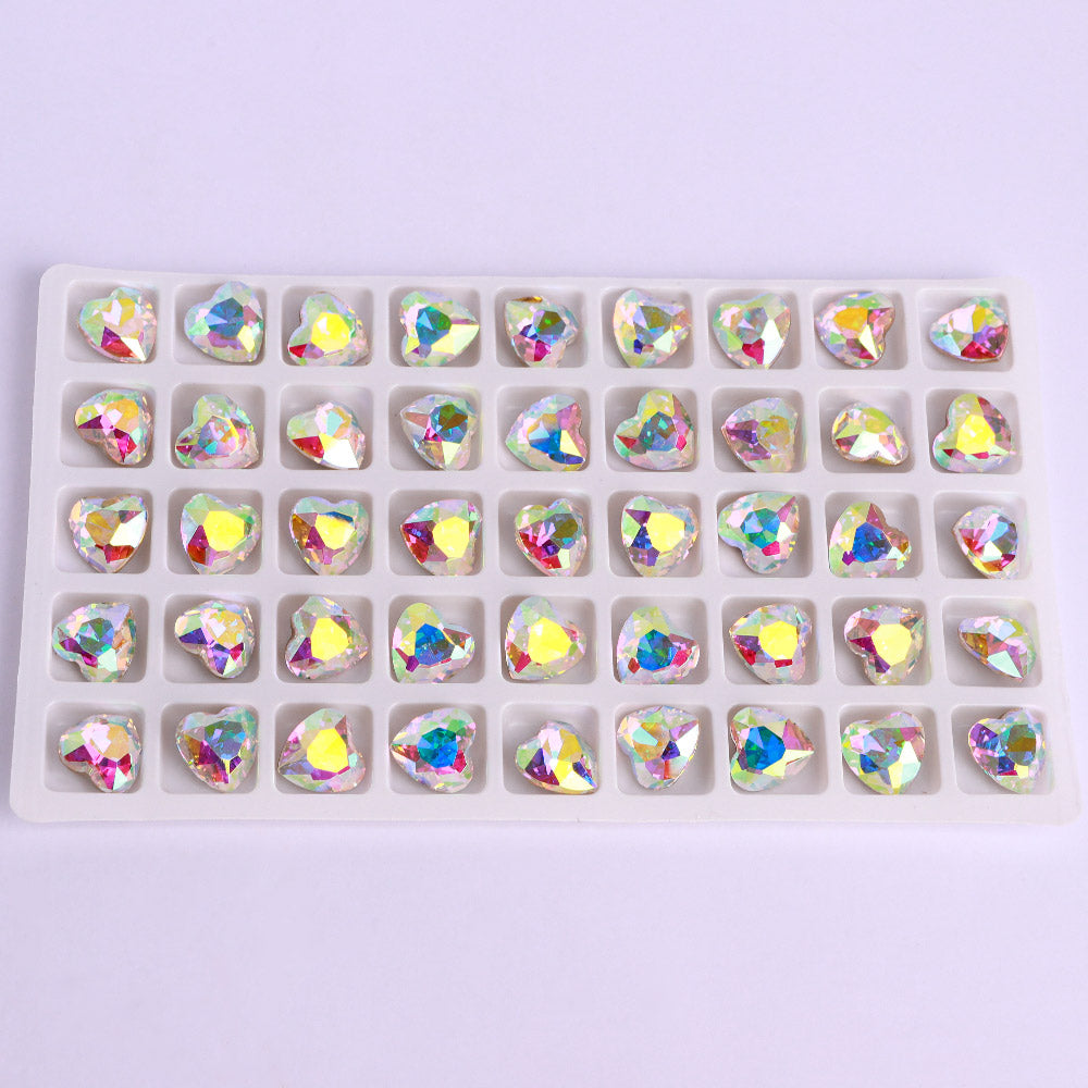 Crystal AB Hartvorm Hoogwaardige Glas Glas gericht Secundaire afbeelding