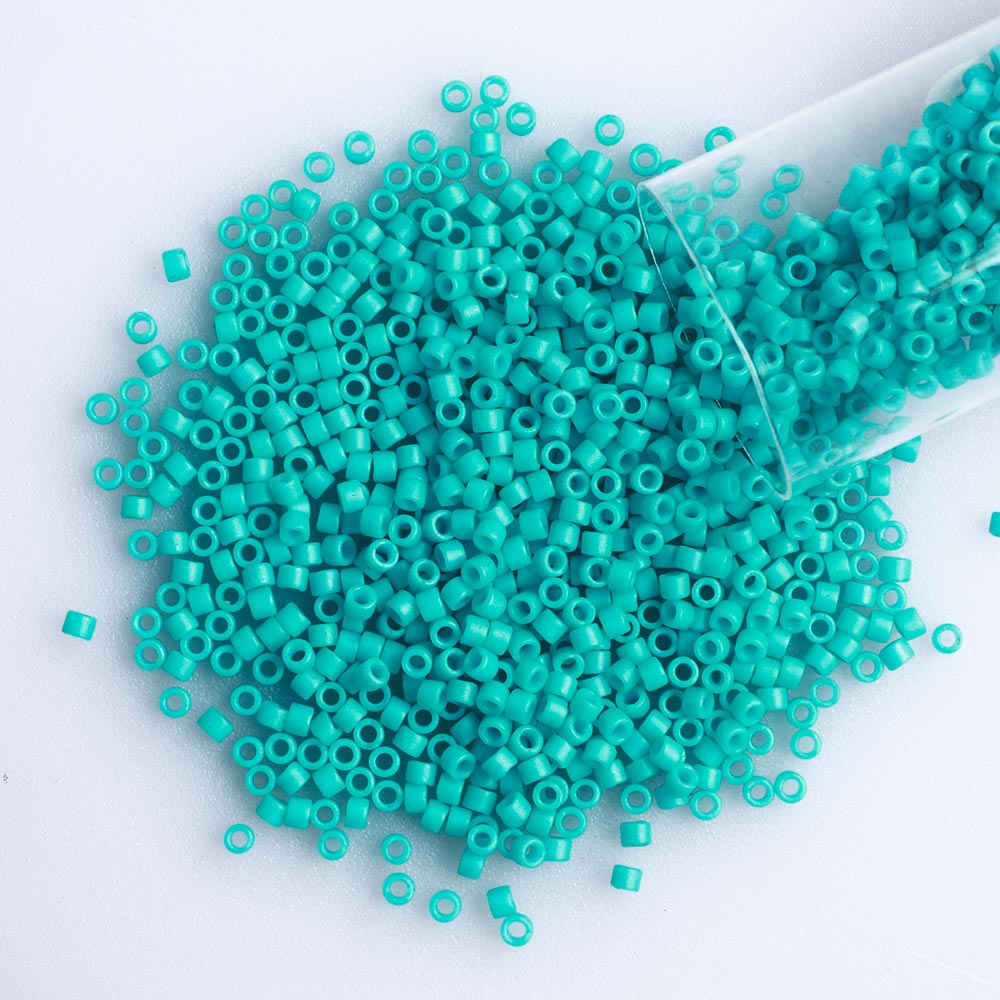 Miyuki Delica Seed Beads 11/0 Matte Opaque Dyed Turquoise DB-793 WholesaleRhinestone
