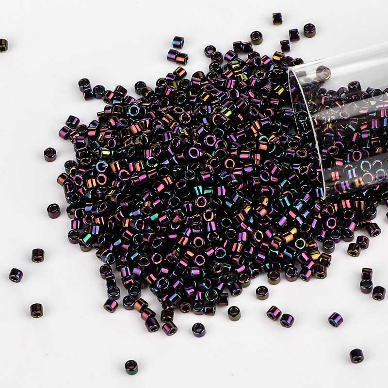 Miyuki Delica Seed Beads 11/0 Metallic Dark Plum Iris DB-4 WholesaleRhinestone