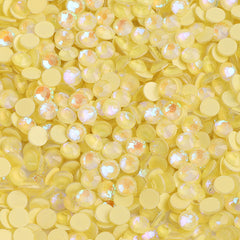 Mocha Yellow Glass FlatBack Luminous Rhinestones For Nail Art WholesaleRhinestone