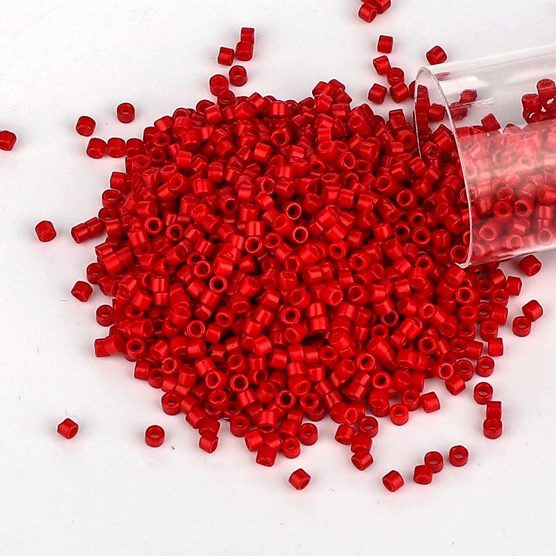 Miyuki Delica Seed Beads 11/0 Opaque Matte Bright Red DB-791 WholesaleRhinestone