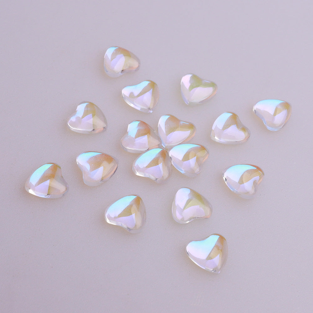 Heart Shape Starry Sky Flat Back Fancy Rhinestones WholesaleRhinestone