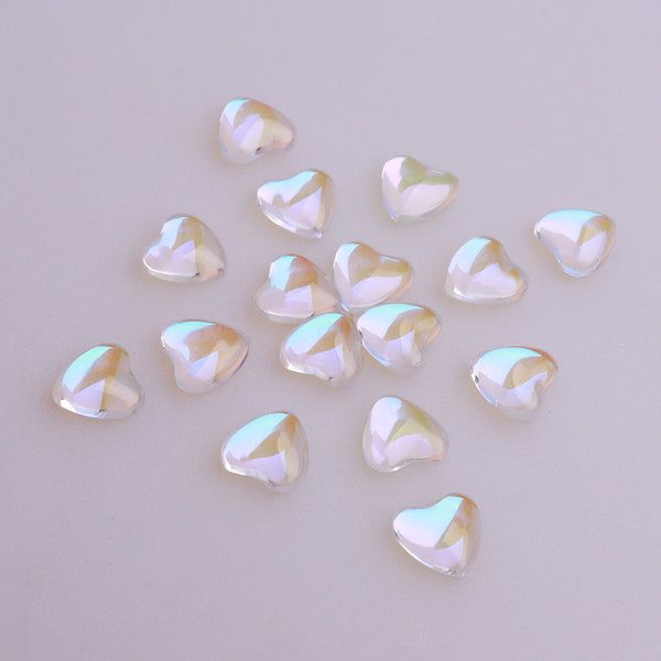 Heart Shape Starry Sky Flat Back Fancy Rhinestones WholesaleRhinestone