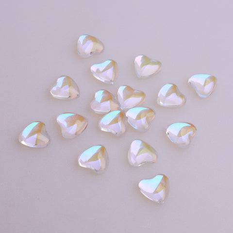 Heart Shape Starry Sky Flat Back Fancy Rhinestones WholesaleRhinestone