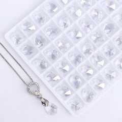 Silver Shade XILION Mini Pear High Quality Glass Rhinestone Pendant WholesaleRhinestone