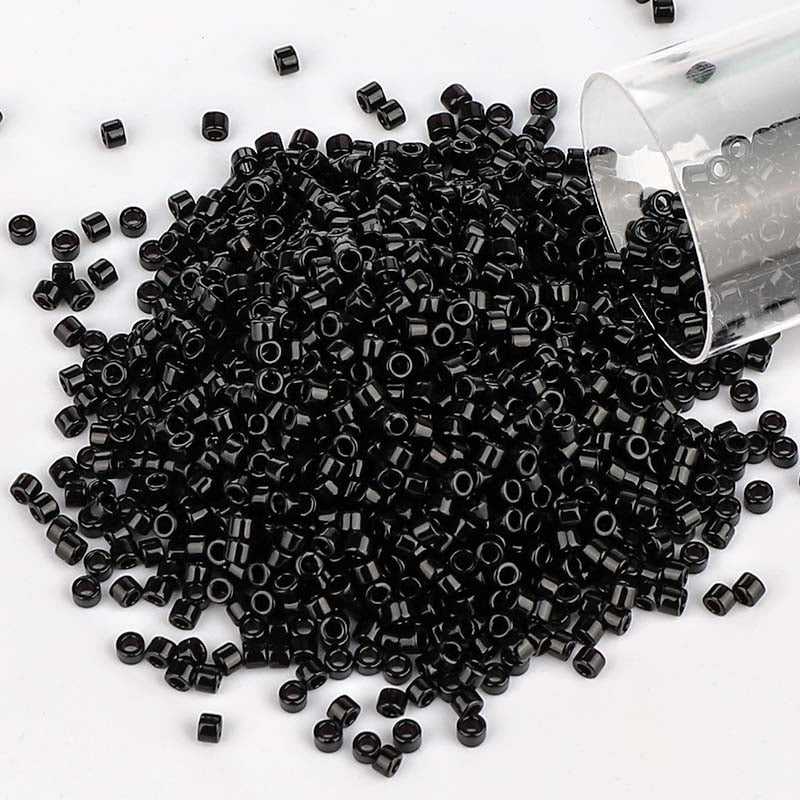 Miyuki Delica Seed Beads 11/0 Opaque Black DB-10 WholesaleRhinestone