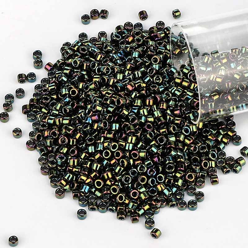Miyuki Delica Seed Beads 11/0 Metallic Forest Green Iris DB-3 WholesaleRhinestone