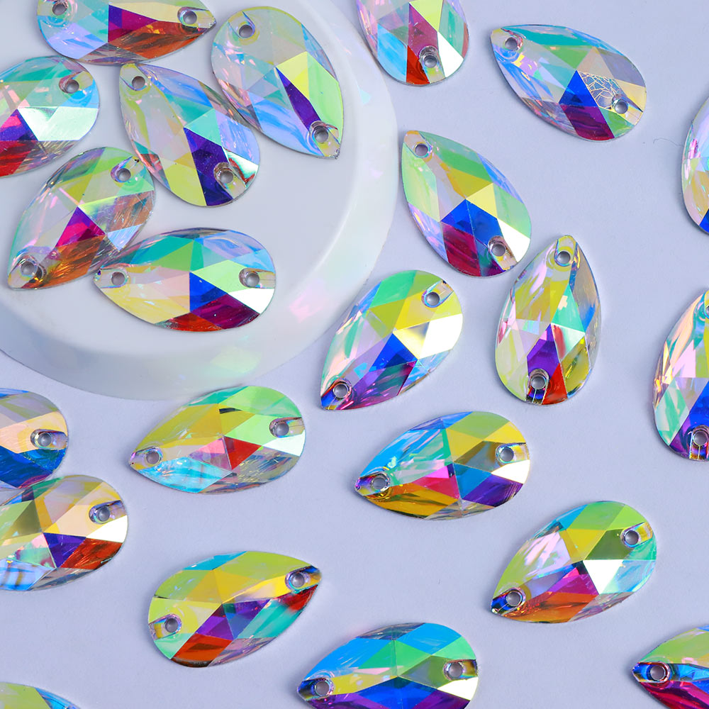 Drop Crystal AB Resin Sew-on Rhinestones For Dance Costume WholesaleRhinestone