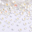 Mixed Sizes Mocha SS White FlatBack Luminous Rhinestones For Nail Art WholesaleRhinestone