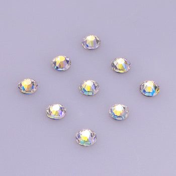 Starry Sky Glass Flat Back Glue-On Rhinestones 16 Cut Facets WholesaleRhinestone