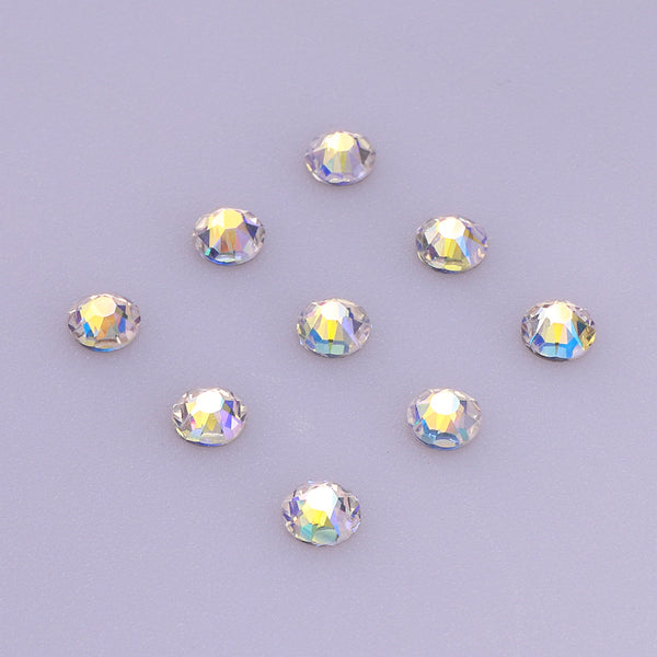 Starry Sky Glass Flat Back Glue-On Rhinestones 16 Cut Facets WholesaleRhinestone