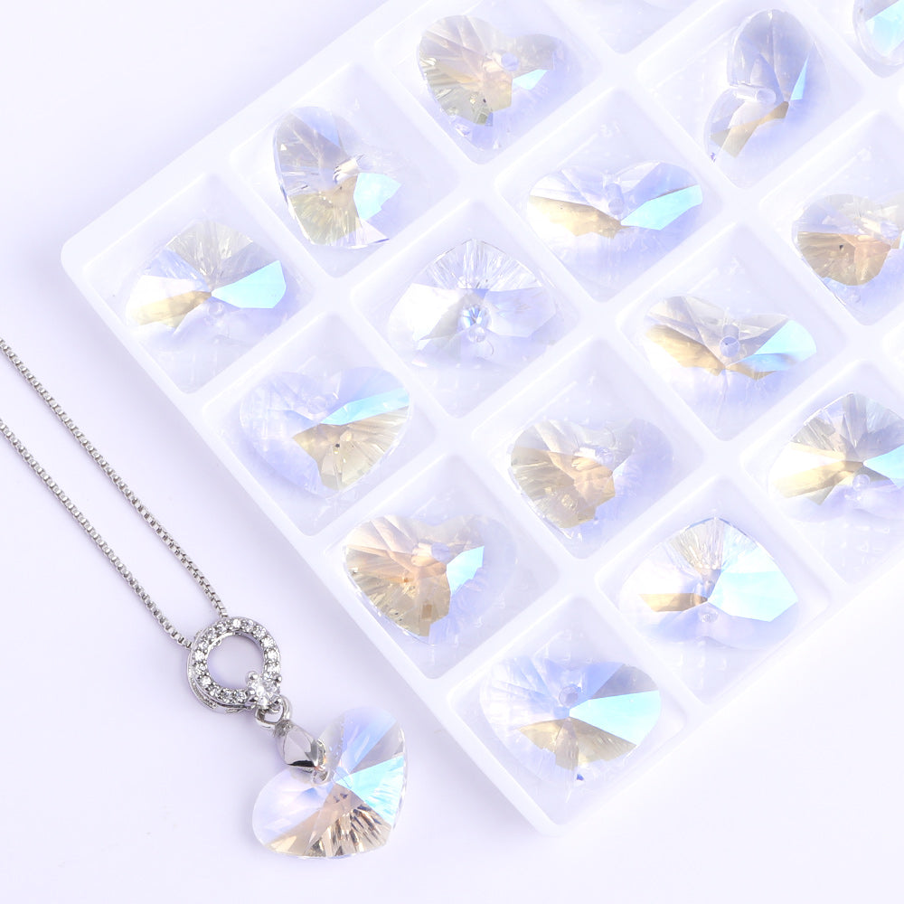 Moonlight Truly In Love Heart High Quality Glass Rhinestone Pendant WholesaleRhinestone