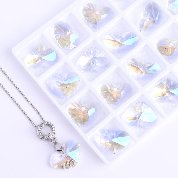 Moonlight Truly In Love Heart High Quality Glass Rhinestone Pendant WholesaleRhinestone