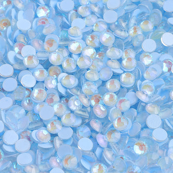 Mocha SS Light Blue Glass FlatBack Luminous Rhinestones For Nail Art WholesaleRhinestone