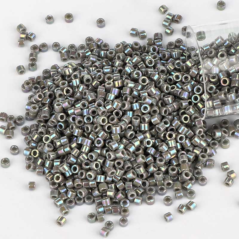 Miyuki Delica Seed Beads 11/0 Opaque Gray AB DB-168 WholesaleRhinestone