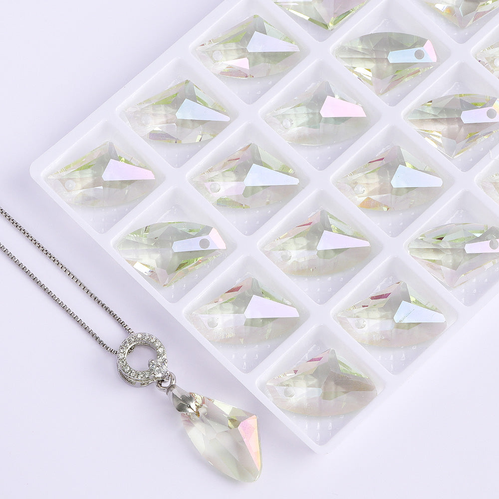Luminous Green Galactic High Quality Glass Rhinestone Pendant WholesaleRhinestone