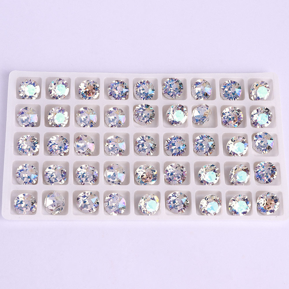 Moonlight XIRIUS Chaton Shape High Quality Glass Pointed Back Fancy Rhinestones WholesaleRhinestone