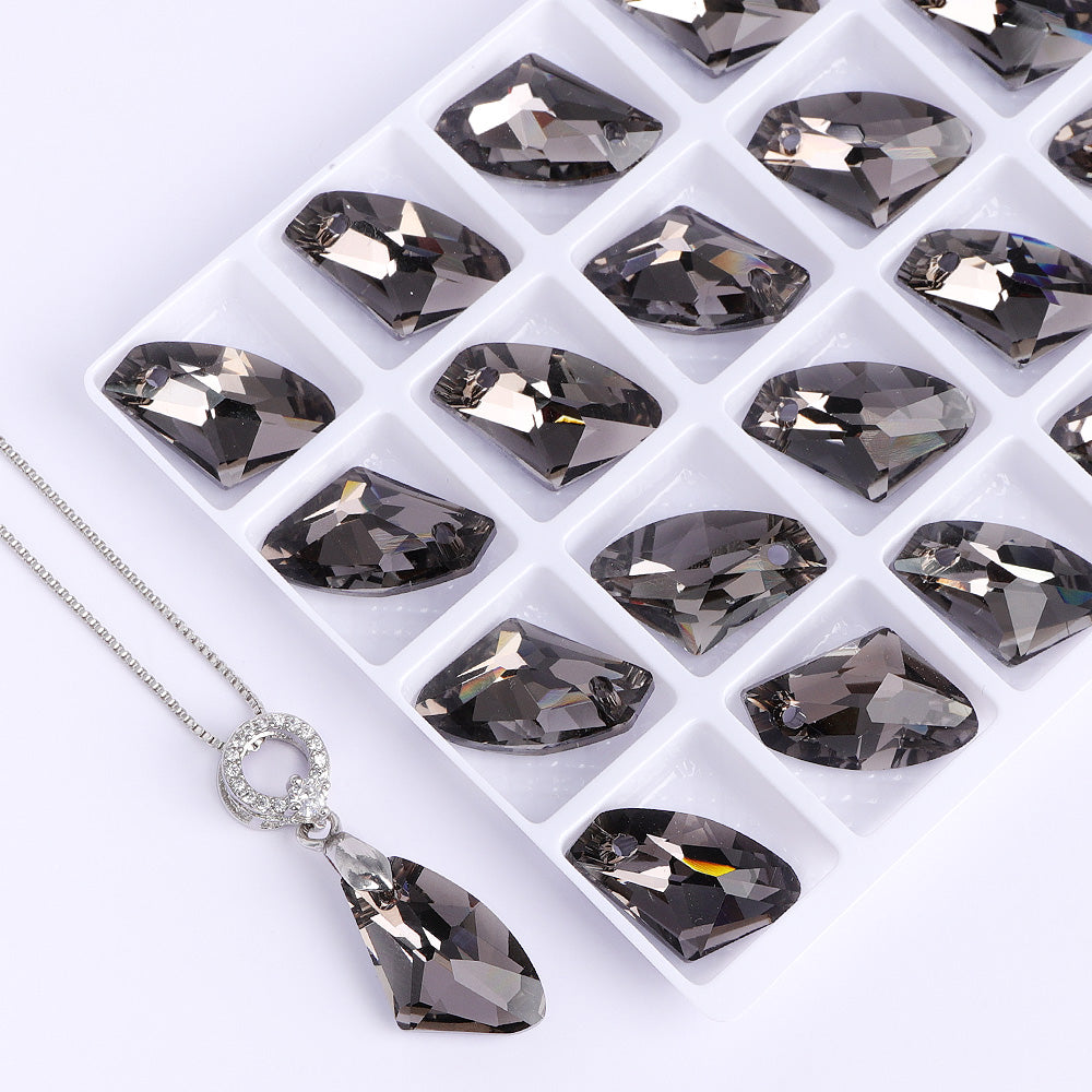 Silver Night Galactic hoogwaardige glazen strass hanger Secundaire afbeelding
