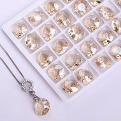 Golden Shadow Classic Cut High Quality Glass Rhinestone Pendant WholesaleRhinestone