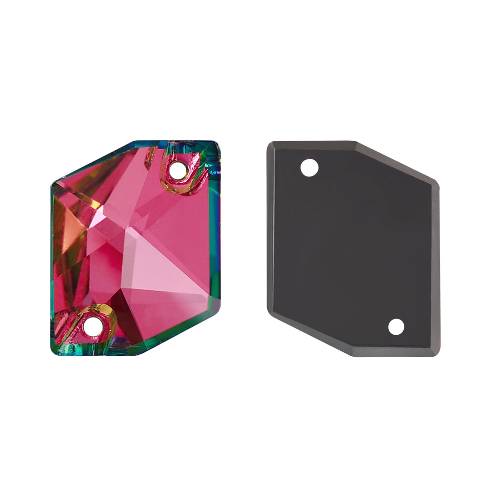 Vitrail Rose Cosmic Shape High Quality Glass Sew-on Rhinestones WholesaleRhinestone