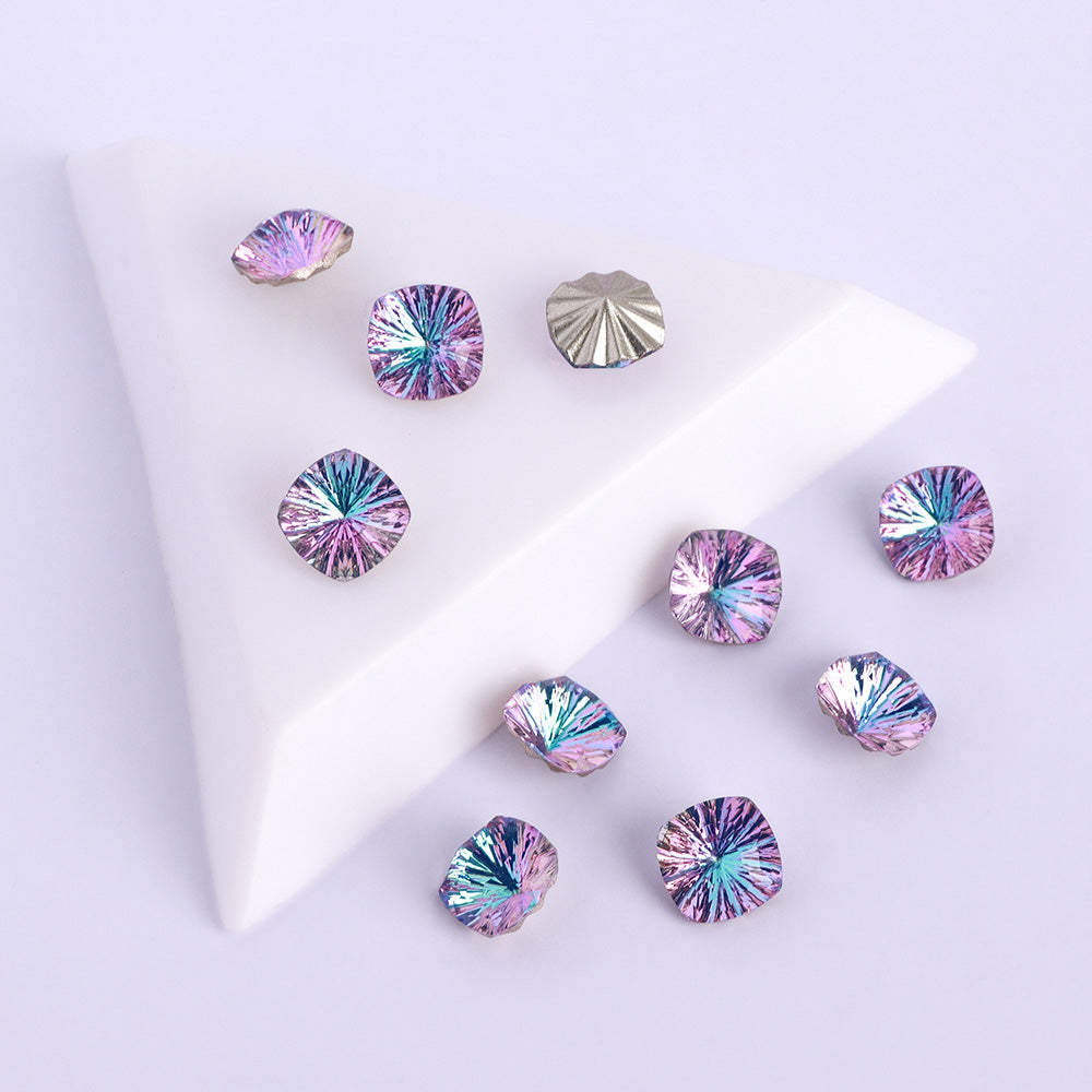 Millennium Series Round Square Shape Vitrail Light Glass Pointed Back Fancy Rhinestones WholesaleRhinestone Main image