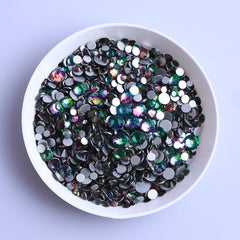 Mixed Sizes Green Volcano Glass FlatBack Rhinestones For Nail Art WholesaleRhinestone